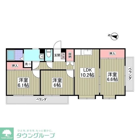 コーポ・マリリの物件間取画像